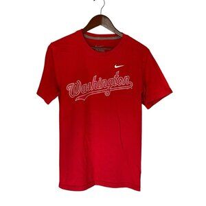 Washington Red T-Shirt Men's Size S Small Nike Short Sleeve MLB Baseball